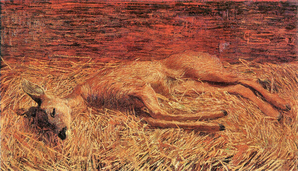 Dead deer by Albin Egger-Lienz